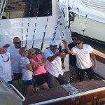 First Marlin Tournament ever on his newly purchased boat is a winner for Joseph Rahman and Capt. Danny Lombardo as they on the Auspicious won the Dominican Republic Cap Cana with NINE blue marlin releases on 30 lbs. test; 2nd place angler Matt Bierley and second place Angler Top Captain Danny Lombardo. Brendan Burke was part of the winning team. ROFFS™ provided the fishing oceanographic analyses (Our first analyses down there too!) Yes ROFFS™ will help you catch more fish, even with FADs.