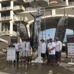 Congratulations to ROFFS™ clients for the the early bird winner at the Blue Marlin Grand Championship, CE and junior angler Ryan Cooper, who got right back into action after leaving the Wharf Marina Friday morning. The 14-year-old teenager released a 500-pound blue (their first fish weighed 437.6 pounds), followed by a white and sailfish for a grand slam, all in less than an hour’s time. Ryan would also score a 28.2-pound dolphin while dad Scott Cooper landed a 28-pounder. Third place blue marlin too. These were 2nd Place and 3rd Place dolphin fish winners. Quite a tournament.