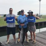 ROFFS™ Client Andrew Levinson (Seaflame) fished the canyons out of Indian River, DE.
“We went 2 for 2 on white marlin and seen one other, raised a blue marlin and caught a 53lb yellowfin.” First white marlin for the anglers...