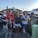 ROFFS™ Client Chuck Dougherty (McCann’s Navy) nice catch on canyon trip with his children Megan, Tommy and Pat of Townsend Inlet, NJ.